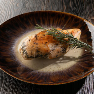 Lėtai virta vištienos filė